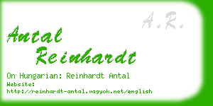 antal reinhardt business card